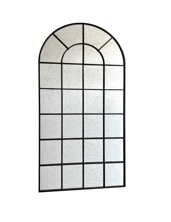 VIG Furniture Modrest Grady - Industrial Antique Black Floor Mirror VGGM-MI-1111B