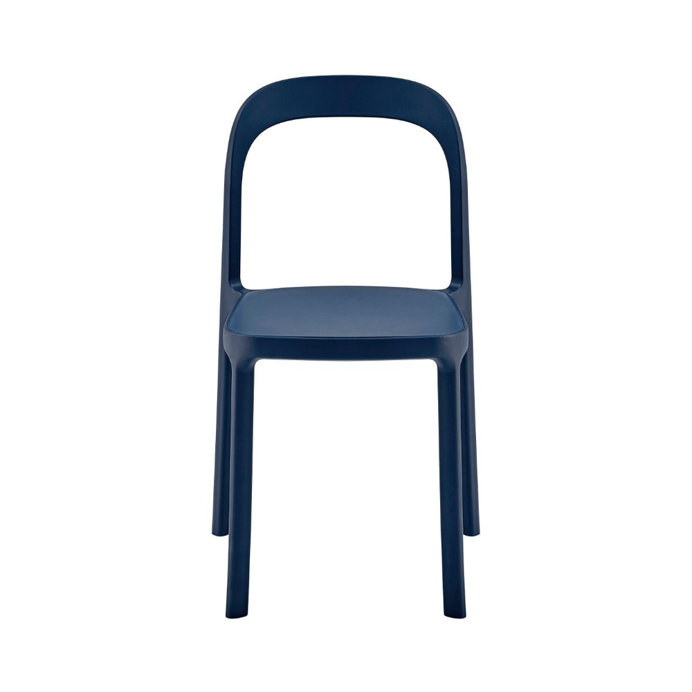 Lance Side Chair in Blue Polypropylene - Set of 2