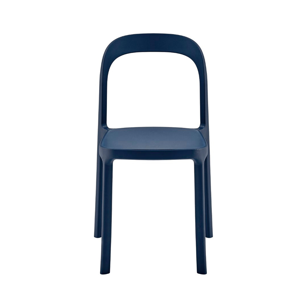 Lance Side Chair in Blue Polypropylene - Set of 2