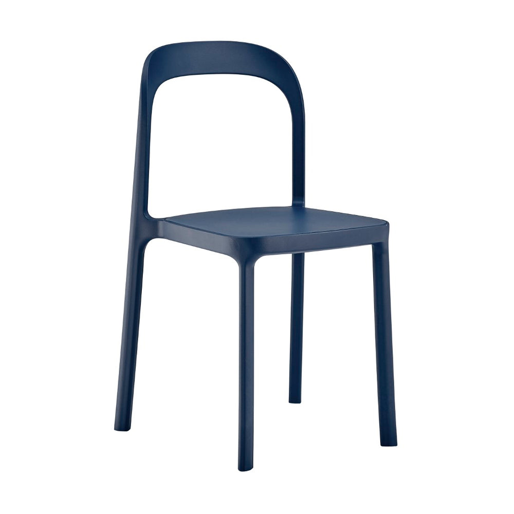 Lance Side Chair in Blue Polypropylene - Set of 2