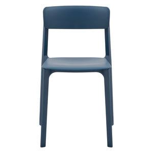 Tibo Side Chair in Blue Polypropylene - Set of 2