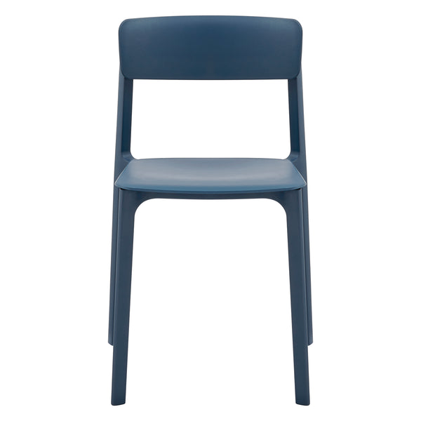Tibo Side Chair in Blue Polypropylene - Set of 2