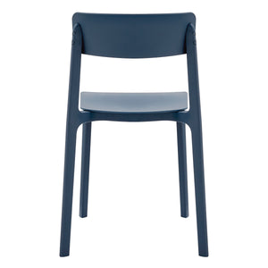Tibo Side Chair in Blue Polypropylene - Set of 2