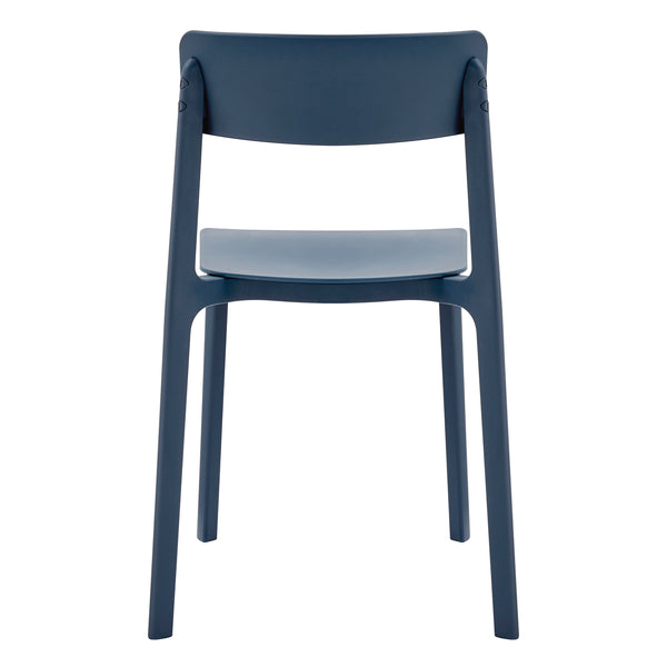 Tibo Side Chair in Blue Polypropylene - Set of 2