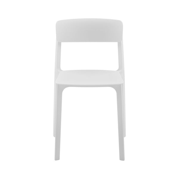 Tibo Side Chair in White Polypropylene - Set of 2