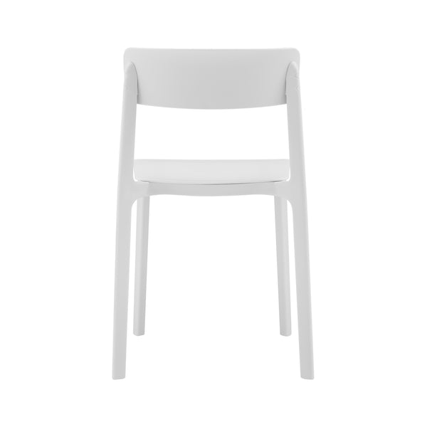 Tibo Side Chair in White Polypropylene - Set of 2