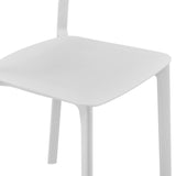 Tibo Side Chair in White Polypropylene - Set of 2