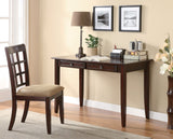 Newton Contemporary 2-piece Writing Desk Set and Tan