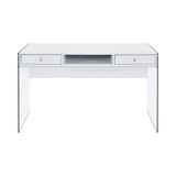 Dobrev Contemporary 2-drawer Writing Desk and Clear