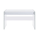 Dobrev Contemporary 2-drawer Writing Desk and Clear