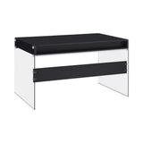 Dobrev Contemporary 2-drawer Writing Desk and Clear