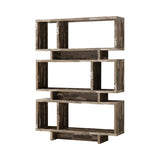 Country Rustic 3-tier Geometric Bookcase