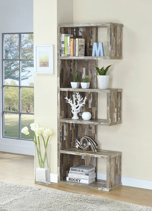 Country Rustic 5-tier Bookcase