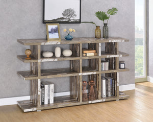 Country Rustic 3-tier Open Bookcase