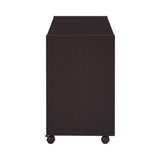 Skylar Contemporary Mobile Return with Casters Cappuccino