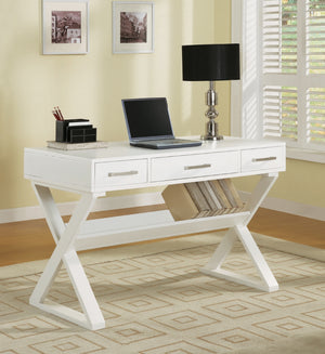 Krista Casual 3-drawer Writing Desk White