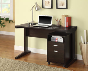 Breslin Casual 2-piece Writing Desk Set Cappuccino