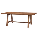 Bedford 79" Rect. Dining Table "A" Base Brushed Brown