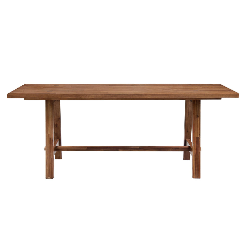 Bedford 79" Rect. Dining Table "A" Base Brushed Brown