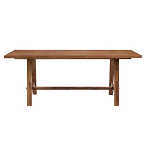 Bedford 79" Rect. Dining Table "A" Base Brushed Brown