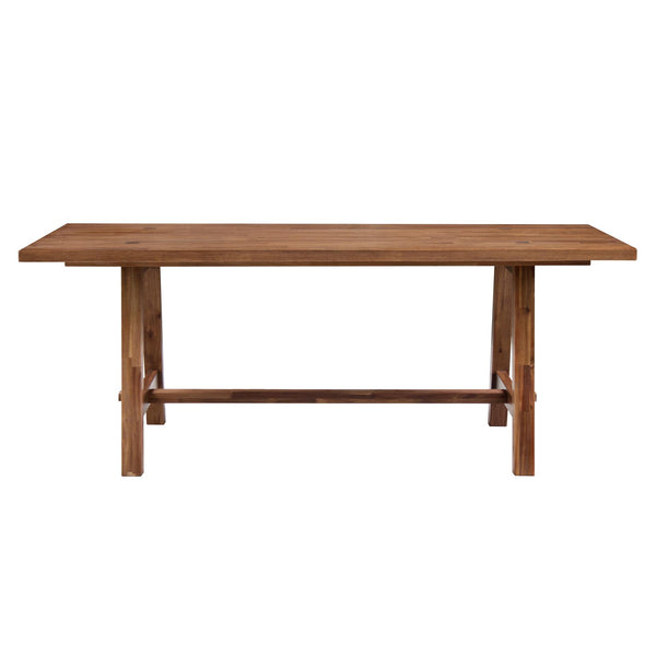 Bedford 79" Rect. Dining Table "A" Base Brushed Brown