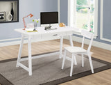 Casual 2-piece Writing Desk Set White