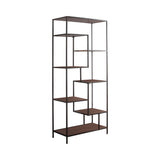 Sherman Country Rustic 7-shelf Bookcase Walnut