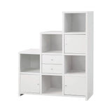 Contemporary Bookcase with Cube Storage Compartments