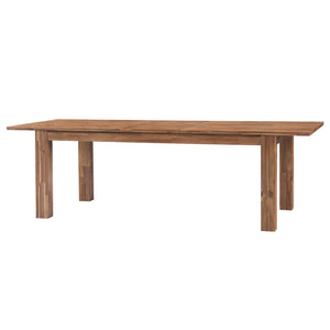 Bedford Butterfly Dining Table w/ 20" Ext. Brushed Brown