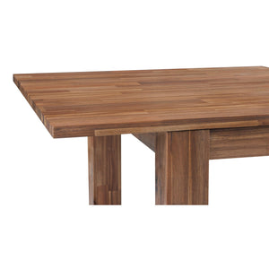 Bedford Butterfly Dining Table w/ 20" Ext. Brushed Brown