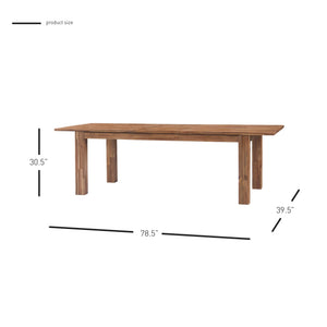 Bedford Butterfly Dining Table w/ 20" Ext. Brushed Brown