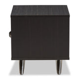 Baxton Studio Warwick Modern and Contemporary Espresso Brown Finished Wood End Table