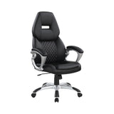 Contemporary Adjustable Height Office Chair and Silver