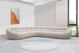 VIG Furniture Divani Casa Yolonda - Modern Beige Curved Sectional Sofa VGEV-2126B-LGB-SECT