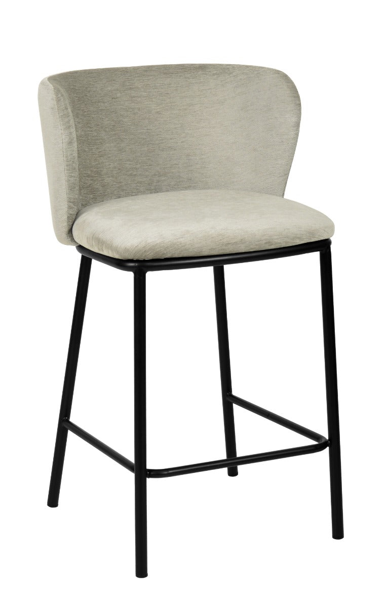 VIG Furniture Modrest Bessie - Modern Grey Counter Stool Set of 2 VGFH-0179133-G