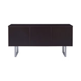 Glavan Contemporary 5-drawer Credenza with Adjustable Shelf Cappuccino