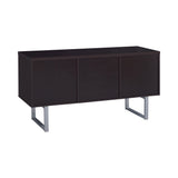 Glavan Contemporary 5-drawer Credenza with Adjustable Shelf Cappuccino