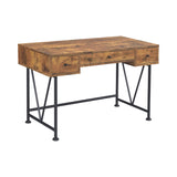 Analiese Country Rustic 3-drawer Writing Desk and Black