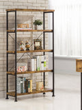 Country Rustic Analiese 4-shelf Bookcase