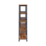 Country Rustic Analiese 4-shelf Open Bookcase