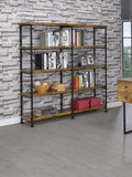 Country Rustic Analiese 4-shelf Open Bookcase