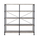 Country Rustic Analiese 4-shelf Open Bookcase