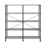 Country Rustic Analiese 4-shelf Open Bookcase