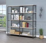 Country Rustic Analiese 4-shelf Open Bookcase