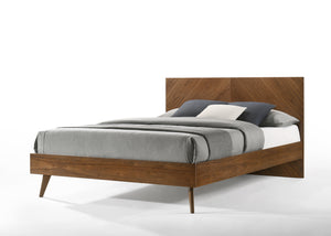 VIG Furniture Nova Domus Kamela -Modern Walnut Q Bed VGMA-BR-128-BED-Q