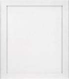 Modernist Glass / Engineered Wood Contemporary White Gloss Mirror - 37" W x 1.5" D x 42.5" H