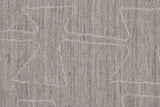 Lennox Modern Abstract Minimalist Area Rug, Ash Gray/Ivory, 9ft-6in x 13ft-6in