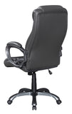 Contemporary Upholstered High Back Office Chair Grey