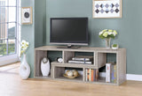 Modern Convertable Bookcase and TV Console Grey Driftwood