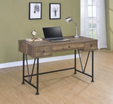 Analiese Country Rustic 3-drawer Writing Desk and Black